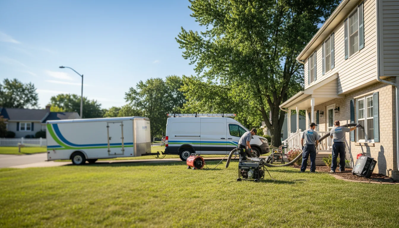 Flooded Basement Restoration And Cleanup With Repair in Percy, IL near me